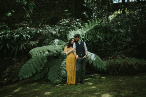 Couple posing for elopement photography